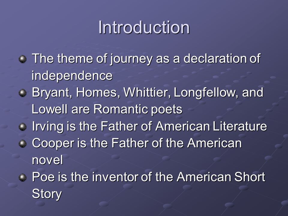 The Novel: An Introduction
